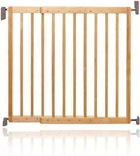 Munchkin Lindam Traphekje, Houten Traphekje Voor Peuters En Baby's, Verlengbaar Babyhekje, Veiligheidshekje Voor Deuropeningen En Trappen, 63,5 - 106 cm - Hout