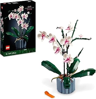 LEGO Botanicals Orchid - Artificial Plant Set for Adults incl. Faux Flowers and a Buildable Vase - Home Office Decor - Gift Idea for Women and Men - 10311