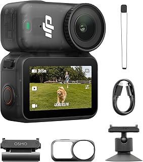 DJI Osmo Nano Standaardcombo (64GB) - Kleine 4K/60fps Vlogcamera met een 1/1,3″ sensor, 143° brede FOV video, 200-min opname, snelle contentoverdracht, magnetische POV-cam 4K voor sport, vlog