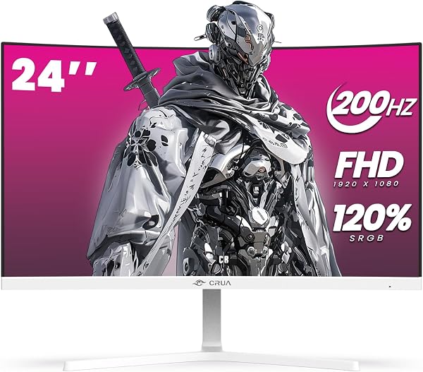CRUA 24 inch Curved Gaming Monitor - tweedehands - als nieuw — outlet/retourdeal