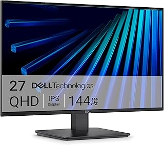 Dell 27 Monitor - SE2726D, QHD (2560x1440), 144Hz, IPS, 1ms MPRT, AMD FreeSync, 99% sRGB, VESA (100x100mm), DisplayPort, HDMI, 3 Jaar Garantie, Zwart