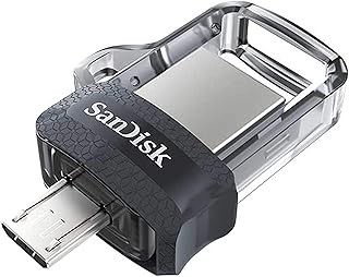 SanDisk Ultra Dual Drive M3.0 Flashdrive Voor Android-Smartphones 128 GB (USB M3.0, Intrekbaar Ontwerp, 130 MB/s Overdrachtssnelheden)