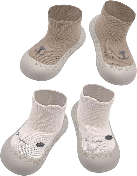 APOMOONS 2 paar babysokschoenen - tweedehands - als nieuw — outlet/retourdeal