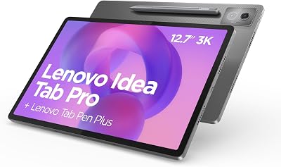 Lenovo Idea Tab Pro Tablet | 12,7 inch 3K Display | MediaTek Dimensity 8300 | 8 GB RAM | 256 GB eMMC | Android 14 | Luna Grey | incl. Tab Pen Plus