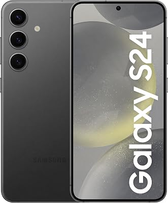 Samsung Galaxy S24 AI Smartphone, Android mobiele telefoon zonder abonnement, 8 GB RAM, 256 GB geheugen, 50 MP-camera, lange batterijduur, Onyx Black, 3 jaar fabrieksgarantie