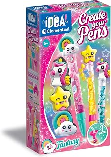 Clementoni Set-Idea-Small Pen Kit Lab Fantasy-Creative Leksak, Voor Kinderen 6 Jaar, Multicolour - 18827