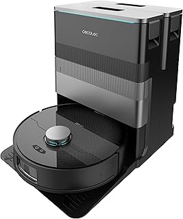 Cecotec Stofzuiger- en dweilrobot met zelflegende basis en IA Conga X70, zuigmotor, 15000 Pa, 4-in-1 basis, lasertechnologie, roterende mops, zijborstel, app en bluethooth
