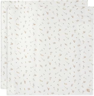 Jollein Riverside Musseline babydoek, 2 stuks, 115 x 115 cm, 100% katoen, spuugdoeken voor baby's, Oeko-Tex gecertificeerd