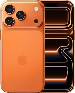 Apple iPhone 17 Pro 256 GB: 6,3‑inch display met ProMotion tot 120 Hz, A19 Pro-chip, baanbrekende batterijduur, Pro Fusion-camerasysteem, Center Stage-camera aan de voorkant; Kosmisch oranje