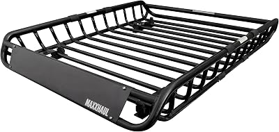 MaxxHaul 70115, dakbagagedrager voor dakbagagedrager, 116,8 x 91,4 x 11,4 cm, stalen mand, bagagehouder voor SUV en pick-up trucks - 68 kg. Capaciteit