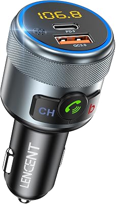 LENCENT Auto Bluetooth 5.1 FM Transmitter - outlet/retourdeal