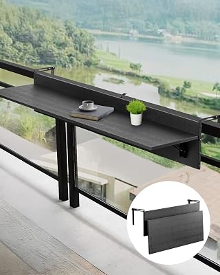 VEVOR Balkonhangtafel 12 x 48 inch opvouwbare balkonrelingtafel - outlet/retourdeal