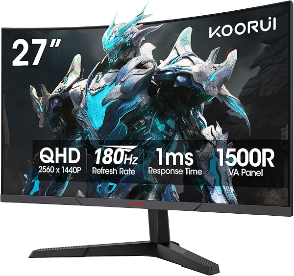 KOORUI 27 Inch Monitor Fast VA Computer Gaming Monitor(2560 * 1440P - tweedehands - als nieuw — outlet/retourdeal