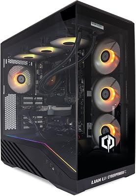CyberPowerPC Luxe Gaming PC - Intel Core i7-12700KF, Nvidia RTX 5080 16GB, RAM 32GB, SSD NVMe 1TB, 850W 80+ PSU, Wi-Fi, Waterkoeling, Windows 11, V100R RGB