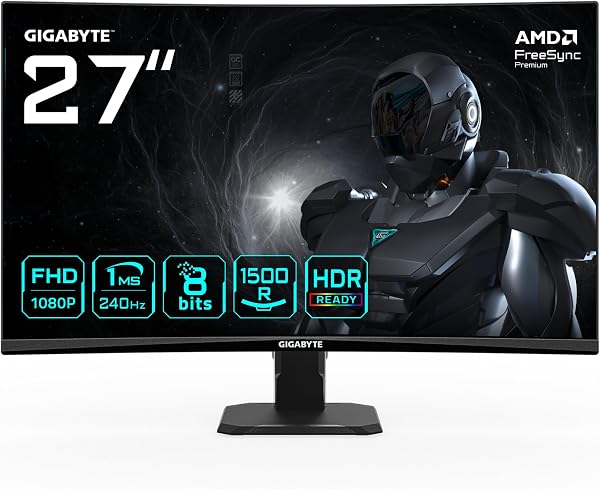 GIGABYTE GS27FC2 Gebogen Gaming Monitor 27 inch FHD - outlet/retourdeal