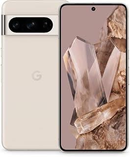 Google Pixel 8 Pro – Android Smartphone ohne SIM-Lock mit Teleobjektiv, langer Akkulaufzeit und Super Actua Display – Porcelain, 128GB