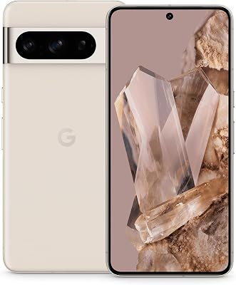 Google Pixel 8 Pro – Android Smartphone ohne SIM-Lock mit Teleobjektiv, langer Akkulaufzeit und Super Actua Display – Porcelain, 128GB