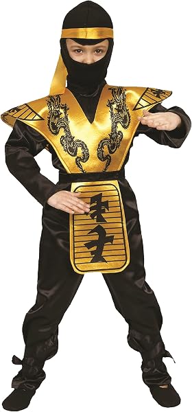 Dress Up America Gouden Ninja Kostuum Set voor Kinderen - tweedehands - zeer goed — outlet/retourdeal