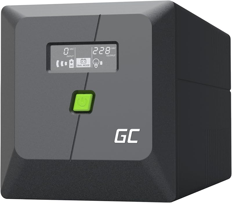 Green Cell RTII UPS Rack Online 750VA 480W met LCD-Display - outlet/retourdeal