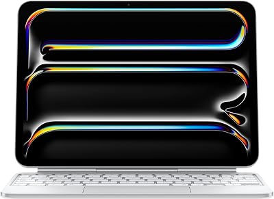 Apple iPad Magic Keyboard-hoes voor de 11 inch iPad Pro (M4), comfortabel typen, ingebouwde trackpad, rij functietoetsen, Duits - Wit