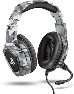 Trust GXT 488 Forze-G Gaming Headset - Officially Licensed for PlayStation - Headset met Opvouwbare Microfoon voor PS4 en PS5, In-line Volumeregeling, Zachte Oorkussens, Kabel van 1.2m - Grijs