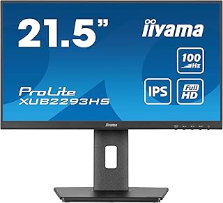 iiyama XUB2293HS-B6-21,5 inch, IPS, 1920 x 1080/100 Hz, 1H1DP, HAS