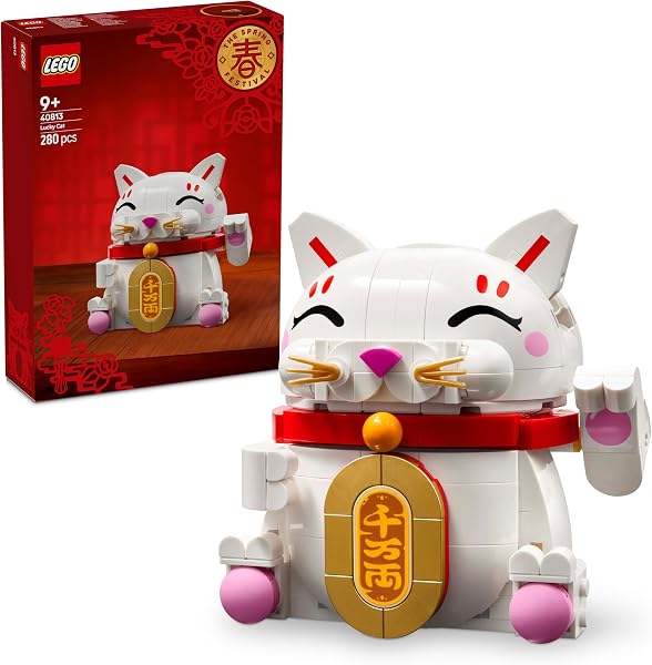 LEGO Icons Gelukskatje Bouwpakket voor Kinderen en Volwassenen - outlet/retourdeal