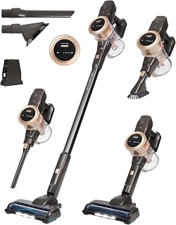Princess Draadloze Stofzuiger Ultimate Storm, 27 kPa, 45 min looptijd, BLDC-motor, Speciaal voor dierenharen, Snoerloos, Zakloos, Lichtgewicht, 3 snelheden, Inclusief accessoires, 339395