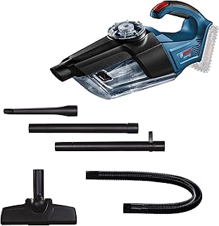 Bosch Professional 18V System accuhandstofzuiger GAS 18V-1 met afzuigbuis, spleetzuigmond, tapijtzuigmond, reservoirinhoud 1 liter, zonder accu/oplader