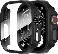 Diruite 2 Stuks Case voor Apple Watch Ultra 3/2/1 49mm Gehard Glas - outlet/retourdeal