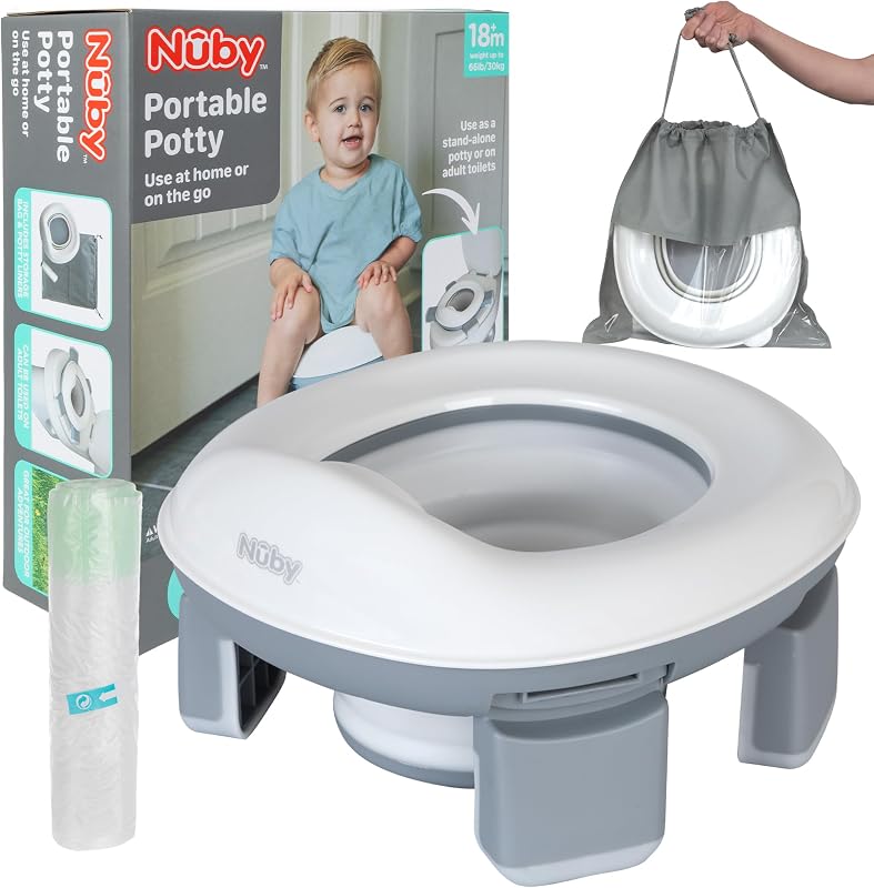 Nuby Draagbaar reispotje thuis of onderweg - outlet/retourdeal