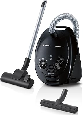 Siemens Synchropower VS06B112A Stofzuiger, 4 Liter, Zwart