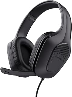 Trust Gaming GXT 418 Rayne Lichtgewicht Gaming Headset voor PC Xbox PS4 PS5 Switch Mobile, 50mm-drivers, 3.5 mm Jack, 2m Kabel, Opklapbare Microfoon, Over-Ear Bedrade Koptelefoon, Zwart