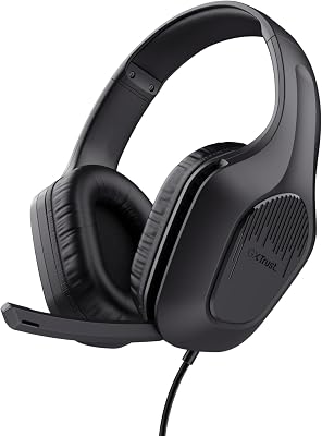 Trust Gaming GXT 418 Rayne Lichtgewicht Gaming Headset voor PC Xbox PS4 PS5 Switch Mobile, 50mm-drivers, 3.5 mm Jack, 2m Kabel, Opklapbare Microfoon, Over-Ear Bedrade Koptelefoon, Zwart
