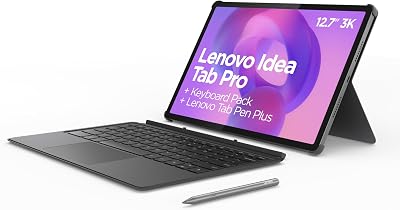 Lenovo Idea Tab Pro 12,7 inch tablet 3K (MediaTek Dimensity 8300, 8 GB RAM, 256 GB UFS 4.0, 144 Hz, Wi-Fi 6E, Bluetooth 5.3, Android 14) grijs, met toetsenbord + stylus