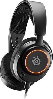 SteelSeries Arctis Nova 3 multi-systeem gamingheadset - HiFi-drivers - 360°ruimtelijke audio - RGB-verlichting - Memory Foam Earcups - Superlichtgewicht - ClearCast Gen 2 Mic - PC, PS5, PS4, Switch
