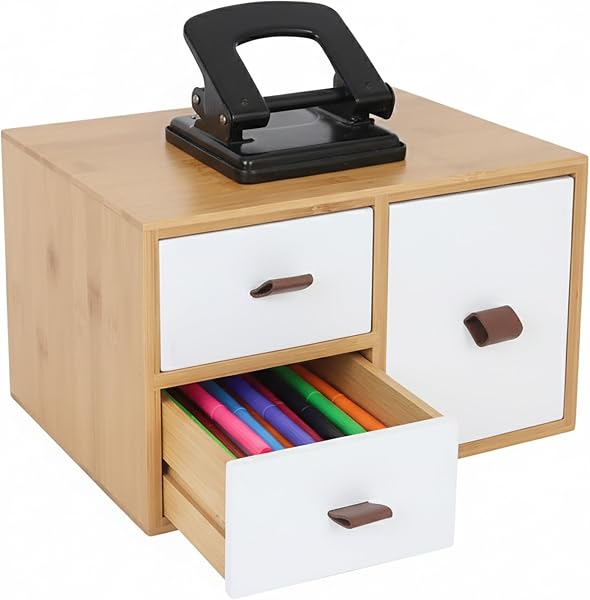 Relaxdays bureau organizer met 3 lades - outlet/retourdeal