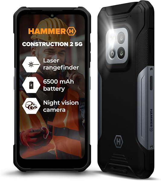 Hammer Construction 2 5G ultra-robuuste smartphone IP69 - tweedehands - goed — outlet/retourdeal