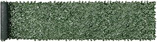 VEVOR Kunstmatige klimop privacyhekscherm, 99 x 508 cm faux klimop wijnstok blad heggen, groen privacyhek met gaasdoek achterkant, groene wanddecoratie voor buiten, tuin, tuin, balkon