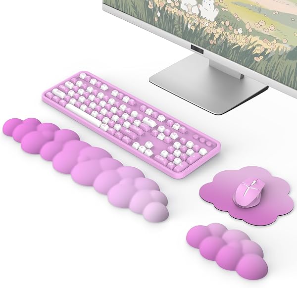 MoKo Cloud Wrist Rest Ergonomic Cloud Keyboard Wrist Rest with Mouse - tweedehands - zeer goed — outlet/retourdeal