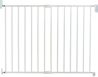 Munchkin Lindam Traphekje, Gemakkelijk Te Sluiten Hekje Voor Peuters En Baby's, Breed Traphekje, Verlengbaar Hekje, Veiligheidshekje Voor Trappen En Deuropeningen, 64,5 - 102 cm - Wit