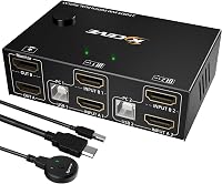 Dual Monitor KVM Switch HDMI 2 Poort 4K@30Hz - outlet/retourdeal