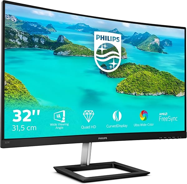 Philips E Line 325E1C/00 computer monitor 80 cm (31.5") 2560 x 1440 - tweedehands - als nieuw — outlet/retourdeal