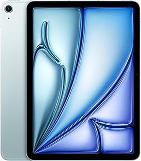 Apple iPad Air 11‑inch (M4): Liquid Retina-display, 256 GB, 12‑MP camera aan de voor- en achterkant, wifi 7 met Apple N1 + 5G mobiel internet, Touch ID – Blauw