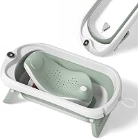Opvouwbaar babybad met badstoel en geïntegreerde thermometer - outlet/retourdeal