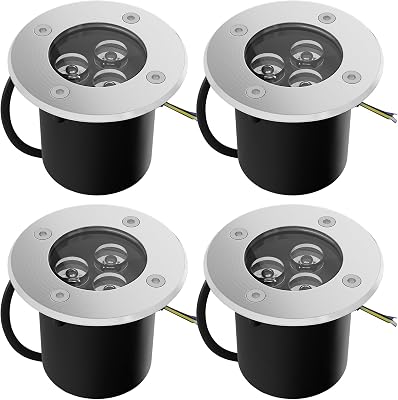 3W 4 stuks 3W vloerspots voor buiten - outlet/retourdeal