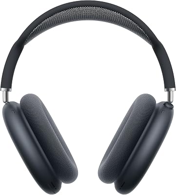 Apple AirPods Max draadloze koptelefoon, actieve ruisonderdrukking van pro niveau, transparantiemodus, persoonlijke ruimtelijke audio, opladen via USB C, Bluetooth-koptelefoon voor iPhone, Middernacht