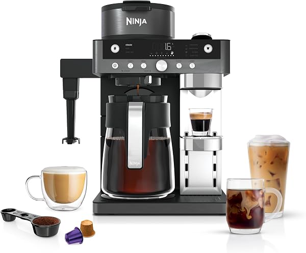 Ninja Prestige 2-in-1 koffiezetapparaat met ingebouwde melkopschuimer - tweedehands - zeer goed — outlet/retourdeal