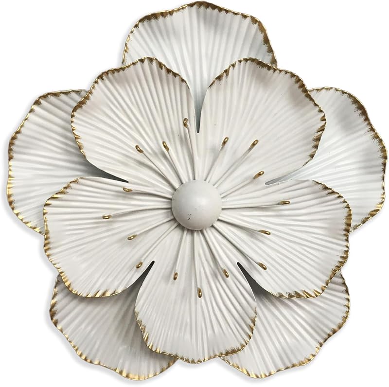 Metalen bloem muurkunst decor - outlet/retourdeal