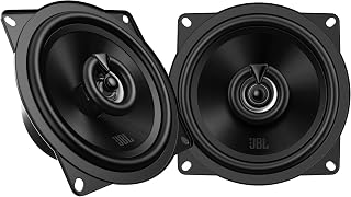 JBL Stage2 55F Gen2 2-weg 5,25-inch coaxiale autospeakers 50 W RMS, 400 W piek, 4 Ω, 89 dB, Plus One™ polypropyleen woofer, PEI tweeter, compact ontwerp, helder geluid